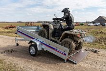 Універсальний причіп для мототехніки та вантажів NIEWIADOW BD7530UH 750 кг.